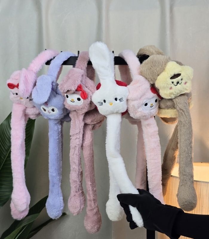 Cute Animal Plush Ear Muffs for Kids – Washable Musical