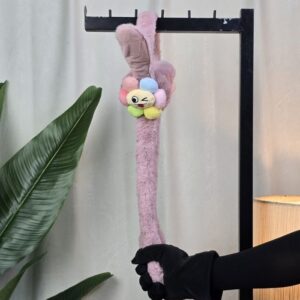 Kids Cute Plush Ear Muffs with Funny Moving Ears & Squeaky Sound
