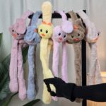 Funny Bunny Plush Ear Muffs for Kids – Interactive Moving Ears Headband
