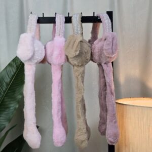 Adorable Animal Ear Muffs for girls– Squeeze & Move Plush Ears